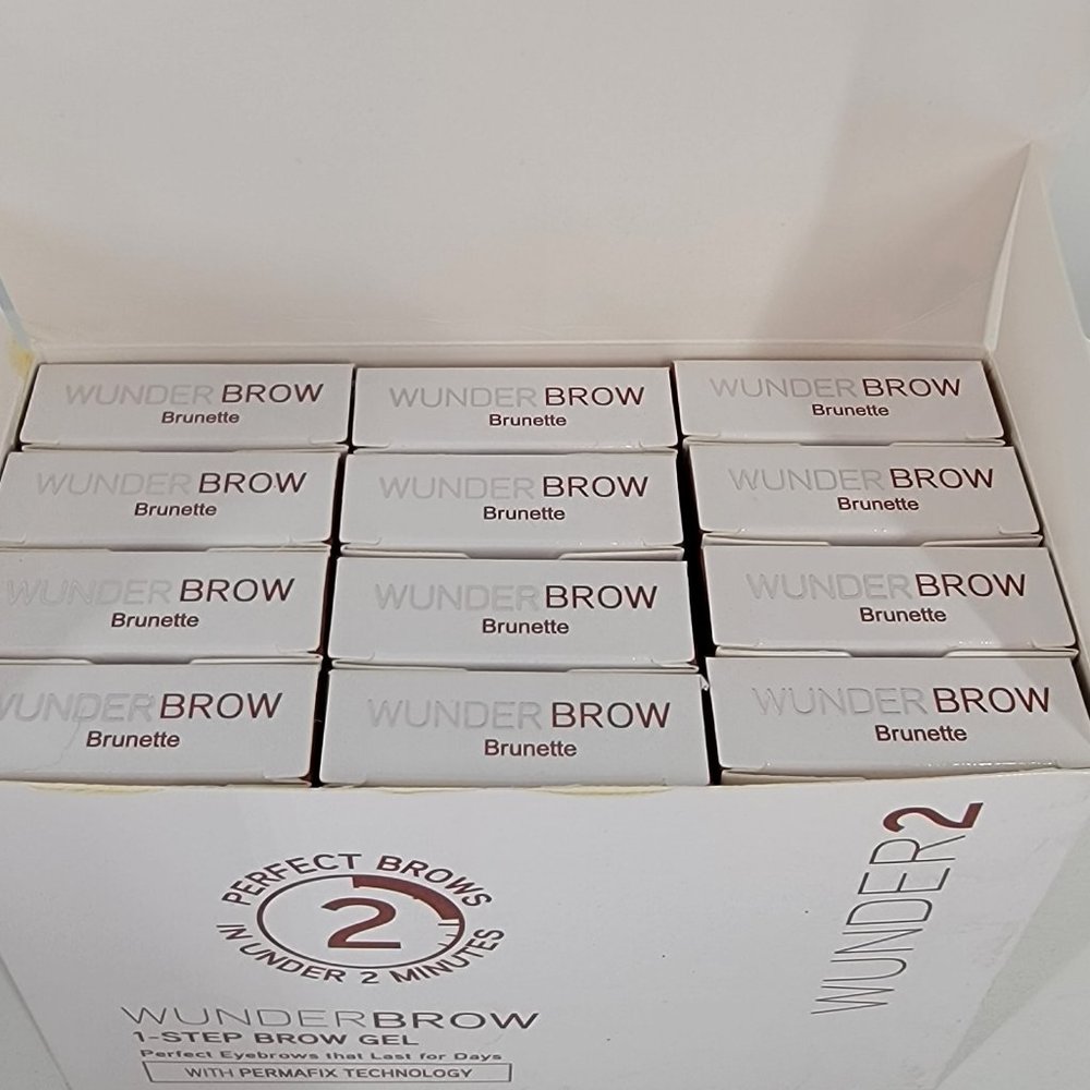 *CLOSEOUT SALE* 12 Wunder2 Wunderbrow Brow Gel Brunette NEW 12 pc/1case - Picture 2 of 4